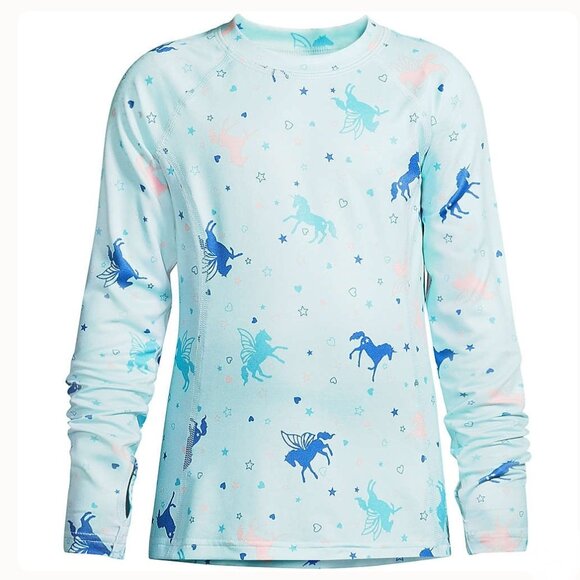 Lands End - Girls Thermal Base Layer Pajamas Shirt & Pants Size Large NWT - Picture 2 of 8